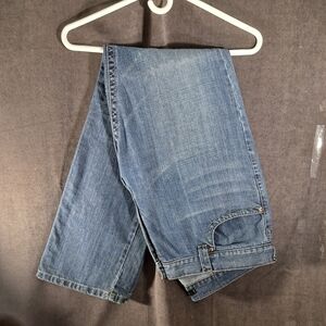 Ed Hardy Y2K Relaxed Straight Leg Blue Jean Back Embroidered Tiger VG- 38W/34L